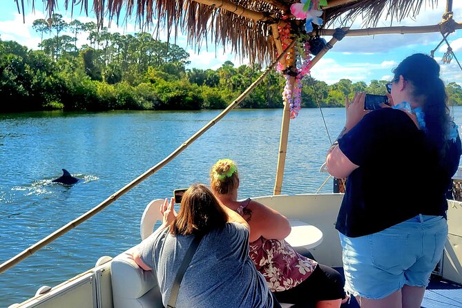 2 hour Dolphin Sightseeing Tour in Melbourne Florida - Tiki-Themed Boat Time on the Indian River Lagoon Estuary System
