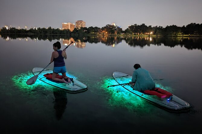 Date Night LED Glow Clear Kayak or Paddleboard & Champagne - Orlando’s clear-LED glow setup: what you’re actually getting on the water