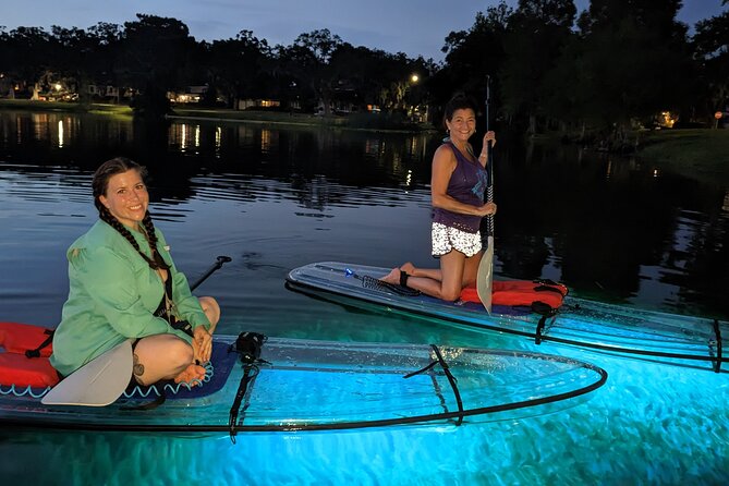 Date Night LED Glow Clear Kayak or Paddleboard & Champagne - Price and value: is $80 a good deal for date-night?