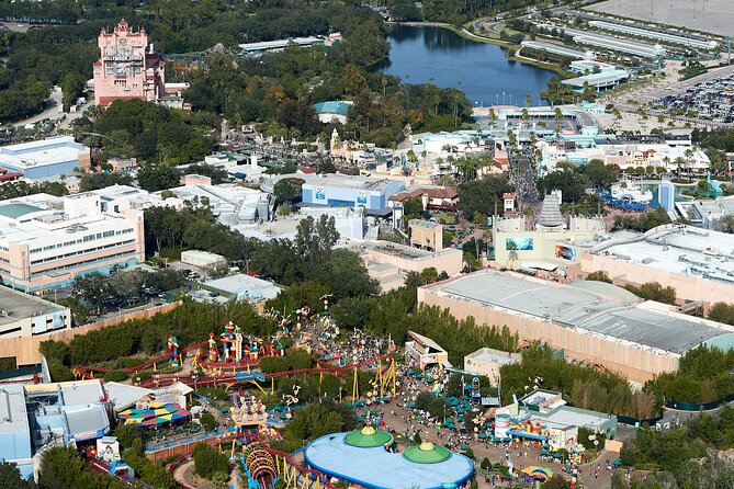 Day Flight 48 Miles Helicopter Tour over Theme Parks & Downtown - Stop-by-stop flyover: Orlando theme parks and Icon Park from above