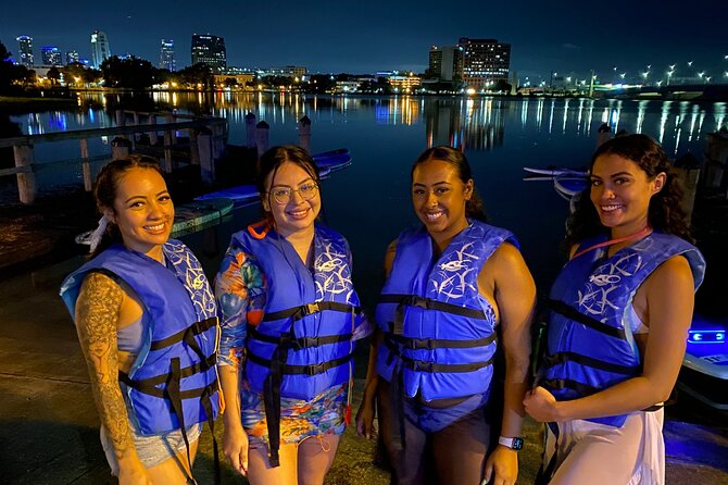 LED Glow in the Dark Clear Kayak or Paddleboard in Paradise - Who This Fits: Beginners, Couples, Families, and Short-Term Orlando Time