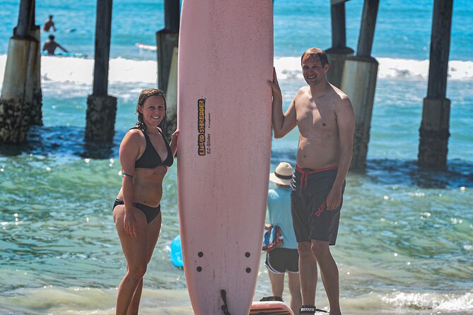 One Hour Surf Lesson with Experienced Instructor - Surfboard, Wetsuit, and What You’ll Actually Pay For