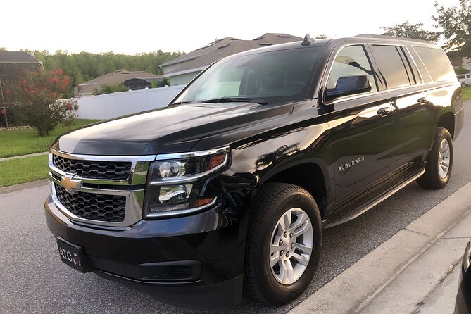 Orlando Airport MCO and Hotels to Port Canaveral Luxury SUV - The Ride Itself: Luxury XL SUV, Wi‑Fi, and Family Setup
