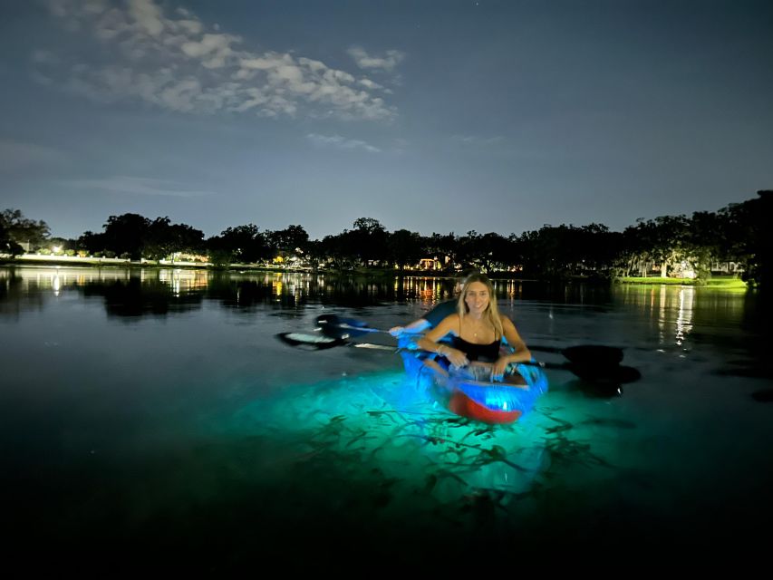Orlando: LED Night Glow Clear Kayak or Paddleboard Tour - Seeing the Lake Below: How the Clear Boats and LED Lighting Work