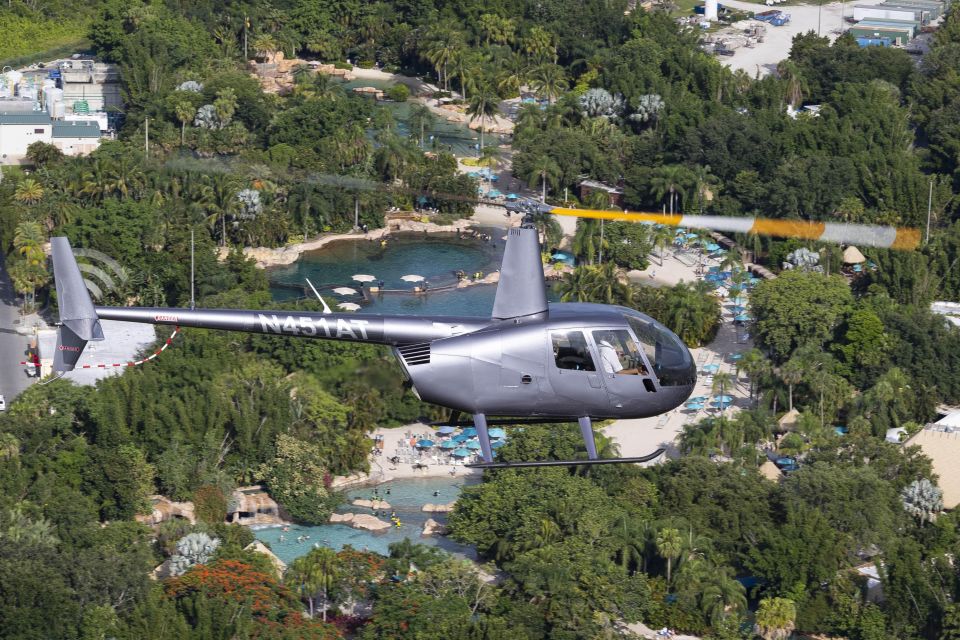 Orlando: Narrated Helicopter Flight Over Theme Parks - Helicopter Window Views Over Universal, Disney, and Orlando Icons